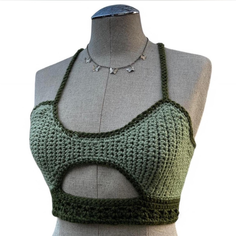 Crochet cut-out Top